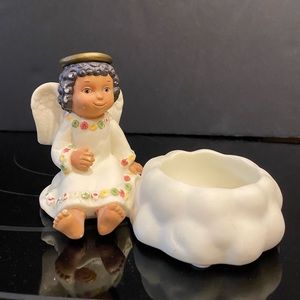 PartyLite Ceramic Angel Candle Holder